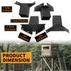 ECOTRIC Deer Stand Brackets 4x4 Deer Blind Brackets, 4Pcs Compound Angle Platform Bracket for Deer Hunting, Shooting Shack, Observation Decks, Tree Houses, Swing Sets, Outdoor Platforms view 2