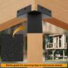 ECOTRIC Deer Stand Brackets 4x4 Deer Blind Brackets, 4Pcs Compound Angle Platform Bracket for Deer Hunting, Shooting Shack, Observation Decks, Tree Houses, Swing Sets, Outdoor Platforms view 3