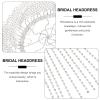 Rhinestone Head Chain Forehead Tassel: Tassel Crystal Rhinestone Cap Headpiece Belly Dance Flapper Cap Headpieces Bridal Head Jewelry for Women Girls Silver view 3