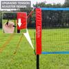 Badminton Set for Backyard, Portable Badminton Net with Tension Adjuster, Badminton Racket Set of 4, 3 Nylon Shuttlecocks, Boundary Line and Carry Bag for Backyard Beach Family Games view 4