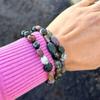 Adabele 1pc Real Natural Indian Agate Gemstone Beaded Bracelet 7.5 inch Irregular Chakra Healing Crystal Rock Women Mom Gift GBX-D53 view 3