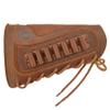 Leather Rifles Ammo Pouch, Gun Buttstock with Recoil Pad for .308 30-30 Shell Holder (Brown for .357 .30-30 .38) view 1