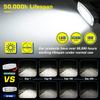 WFPOWER Flush Mount Boat LED Light Spreader, 2 Pack 7.3 Inch Marine Spotlights, Deck Dock Flood LED Work Light Bar, White Finish Light Bar for Boat Pontoon Fishing Truck SUV 4x4 12V 24V view 2
