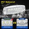 WFPOWER Flush Mount Boat LED Light Spreader, 2 Pack 7.3 Inch Marine Spotlights, Deck Dock Flood LED Work Light Bar, White Finish Light Bar for Boat Pontoon Fishing Truck SUV 4x4 12V 24V view 4