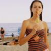 5665 Women Sexy Bandeau Tube Top Twist Front Cutout Cropped Sweater Striped Ribbed Knit Crop Top Sexy Y2K Blouse Sexy Tee Orange X-Large view 3