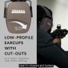 PROHEAR 016 Shooting Ear Protection Earmuffs 2 Pack, NRR 26dB for Gun Range, Hunting -Black and Brown view 3