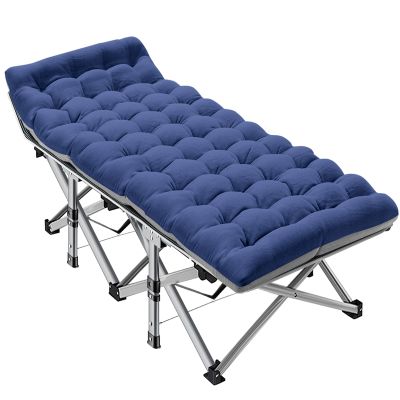 ABORON Camping Cot for Adult 28" Extra Wide, Heavy-Duty 1200D Oxford Cot for Sleeping, Portable Folding Camp Bed with Mat & Carry Bag