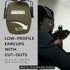 PROHEAR 016 Shooting Ear Protection Earmuffs 2 Pack, NRR 26dB for Gun Range, Hunting -Black and Green view 3