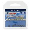 American Fishing Wire Mighty Mini Stainless Steel Split Ring, Size #7, 198 lb Test, Gunmetal Black, 4 pc view 2