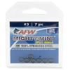 American Fishing Wire Mighty Mini Stainless Steel Split Ring, Size #7, 198 lb Test, Gunmetal Black, 4 pc view 3