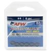 American Fishing Wire Mighty Mini Stainless Steel Split Ring, Size #7, 198 lb Test, Gunmetal Black, 4 pc view 4