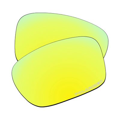 EZReplace Lenses Replacement for Oakley Holbrook OO9102 Sunglasses (Polarized Lenses) - Fits Oakley Holbrook Frame (Updated Polycarbonate Golden Yellow)