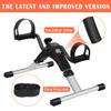 GOREDI Under Desk Bike Pedal Exerciser, Upper & Lower Peddler Exerciser for Seniors with LCD Display, Fitness Folding Arm Leg Workout view 2
