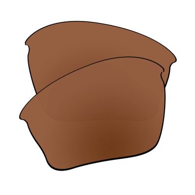 EZReplace Lenses Replacement for Oakley Half Jacket XLJ Sunglasses (Non-Polarized Lenses) - Fits Oakley Half Jacket XLJ Frame (Maroon Brown)