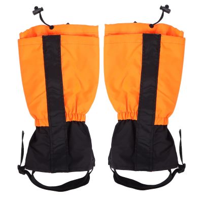 ANGGREK Adjustable Children's Leg Covers, Windproof Sand Prevention Kids Leg Boot Gaiters (Orange, 12.2 inches)