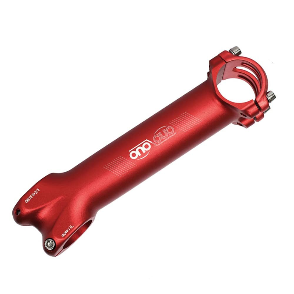 BBxunsless 150mm Super Long Shock-Absorbing Bike Handlebar Stem for Road/Mountain Bike Aluminum Alloy CNC Fitting Pole Folding Bike Stems 12-Degree 31.8mm (Red)