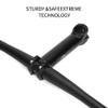 BBxunsless 150mm Super Long Shock-Absorbing Bike Handlebar Stem for Road/Mountain Bike Aluminum Alloy CNC Fitting Pole Folding Bike Stems 12-Degree 31.8mm (Black) view 3