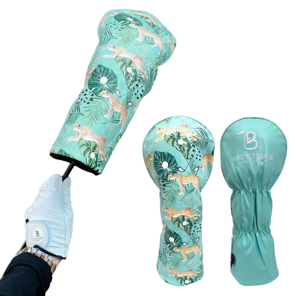 Big Strike Golf Club Cover - Synthetic Leather Headcover - Soft Velvet Lining - Golf Head Covers for Driver - Unique Golf Club Head Covers - Golf Accessories for Men and Woman