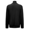 Mens Quarter Zip Knitted Sweater Classic Ribbed Turtleneck Pullover Sweaters Vintage Y2K Zip Up Long Sleeve T Shirts Black view 3
