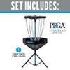 Franklin Sports Disc Golf Basket - PDGA Approved - Elite Portable Disc Golf Target Basket Set with Premium Metal Chains + Canvas - Equipment + Hole Stand view 2