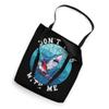 Hockey Shark Don't Puck With Me Retro Vintage Ocean Water Tote Bag view 2