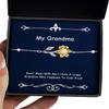 Don't Mess with Me I Have A Crazy Grandma Who Happens to Cuss A Lot Sunflower Bracelet, Grandma, Unique Gifts for Grandma view 1