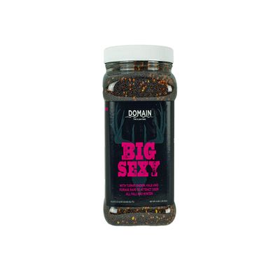 Domain Outdoor Big Sexy Food Plot Seed for Deer, 1/2 Acre, Turnip, Radish, Kale and Forage Rape, High Level of Nutrients & Protein to Support Antler Growth and Health, Fast Germination, Easy to Plant