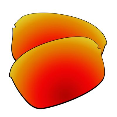 EZReplace Lenses Replacement for Oakley Half Wire 2.0 Sunglasses (AR Polarized Lenses) - Fits Oakley Half Wire 2.0 Frame (Updated Polycarbonate AR Coated Fire Red)