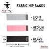 BodyForge Fabric Hip Resistance Bands & Eco-Friendly Tube Bands Sets Bundle view 3