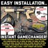 Maddog 4+1 Paintball Harness Pod Pack with (4) Paintball Pods and Quick Disconnect Paintball Tank Remote Coil Combo | Compressed Air (HPA) & CO2 Compatible - Smoke view 4