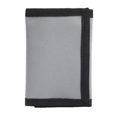 Leyeve RFID Trifold Canvas Outdoor lovely cartoon Wallet for Kids,Teen Wallet with Coin Pocket,Coin Purse with Zipper and Front Pocket for Kids - Gray