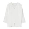 Mens Casual Short Sleeve Button Down Shirts Big and Tall Slim Fit Beach T-Shirt Stylish Summer Vacation Tops(F) White view 3