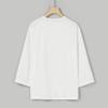 Mens Casual Short Sleeve Button Down Shirts Big and Tall Slim Fit Beach T-Shirt Stylish Summer Vacation Tops(F) White view 4
