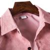 Mens Casual Short Sleeve Button Down Shirts Big and Tall Slim Fit Beach T-Shirt Stylish Summer Vacation Tops(AB6) Pink view 3