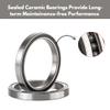 COONIUM BSA Threaded 68-73 mm Ceramic Bearing BB Bottom Bracket for 24mm (Compatible with Shimano) or 22/24mm (SRAM GXP) Crank Spindle view 4