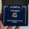 Epic Sister Gifts, I Found My Mister But I Still Need My Sister, Funny Christmas Love Dancing Necklace Gifts for Big Sister view 1