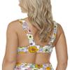 Raisins Island Plunge Bralette Bikini Top White view 2
