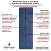 BodyForge Exercise Yoga Mat (Purple/Pink) & Fabric Hip Bands Set Bundle view 3