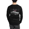 1970 Chevy El Camino SS 454 Classic Car Unisex Long Sleeve Tee Black view 1