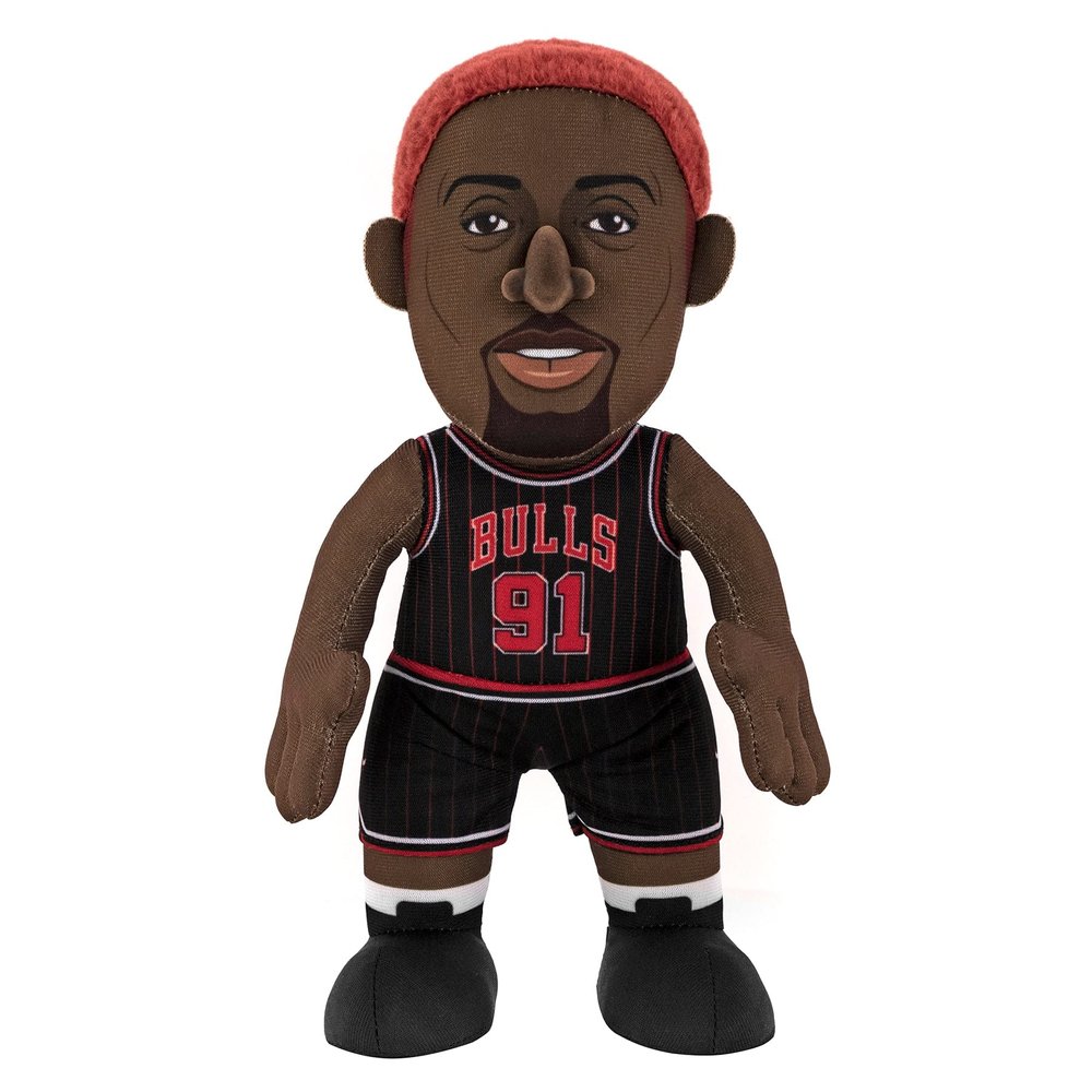 Bleacher Creatures Chicago Bulls Dennis Rodman 10" Plush Figure - an NBA Legend for Play or Display
