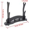 CNLQ Katana Stand Assembly - Black Samurai Sword Holder Rack Display for Katana Wakizashi Tanto view 2