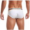 Saohuo Mens Striped Patchwork Underwear Breathable Casual Letter Print Underpants Knickers Athletic Supporter Boxers Panties view 4