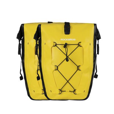 ROCKBROS Bike Panniers Waterproof Bike Rear Rack Bag Max 30L Large Capacity Bike Rear Panniers for Cycling Traveling Commuting