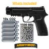 ARMYBOY Kit for Gamo P-430 - Dual Ammo .177 Cal BB & Pellet Pistol CO2 Semi-Auto 13 Rd Magazine - Pellet Gun Air Gun Pistol Kit (Gun + CO2 + BBS) view 2