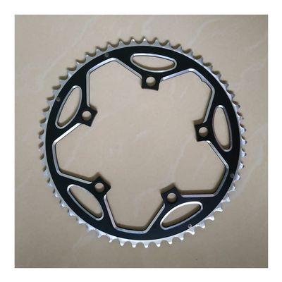 MYEEI Road Bicycle Sprocket 130 BCD 53 39T Crown Double Chainwheel Folding Bike Chain Ring 5-9 Speeds MTB Parts (Color : 53T)
