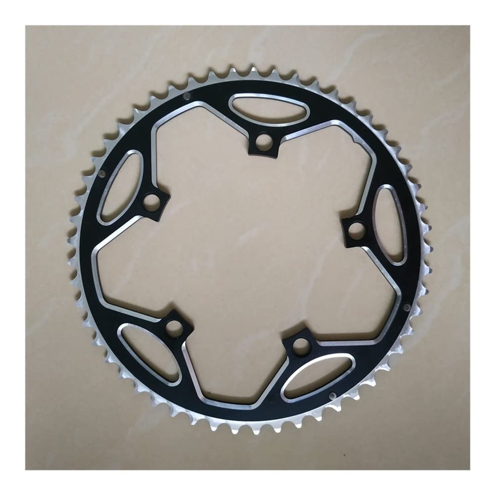 MYEEI Road Bicycle Sprocket 130 BCD 53 39T Crown Double Chainwheel Folding Bike Chain Ring 5-9 Speeds MTB Parts (Color : 53T)