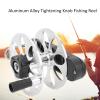 FASJ Speargun Reel, Aluminum Alloy Material Foldable Handle Spear Reel Durable Easy to Store for Fishing view 3