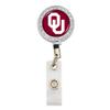 From the Heart University of Oklahoma OU Boomer Sooner Crystal College Badge Reel Holder with Belt Clip 30 inch Retractable view 1