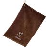 101 BEACH Personalized Women's Golf Bag Towel with Embroidered Name (Brown - Embroidered Name Woman)