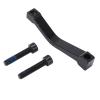 01 02 015 180mm Disc Brake Adapter, CNC Process Excellent Post Mount Disc Brake Adapter Anodic Oxidation with Screw for 180mm Disc Brake Systems view 2